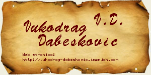 Vukodrag Dabesković vizit kartica